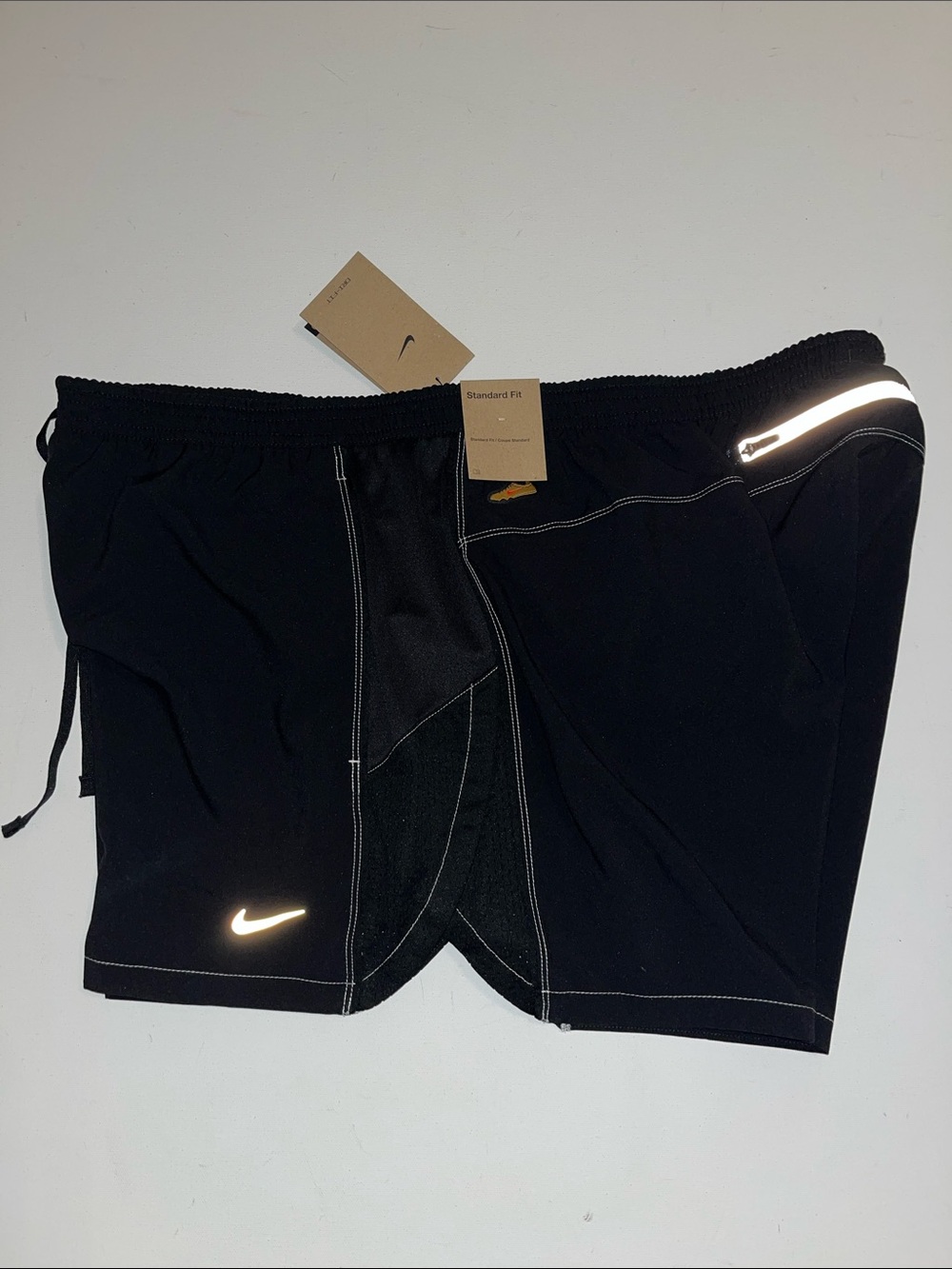 Nike Retro Running Shorts Mens XXL Dri-Fit 4” Brief Lined Black IF2030-010 $75
